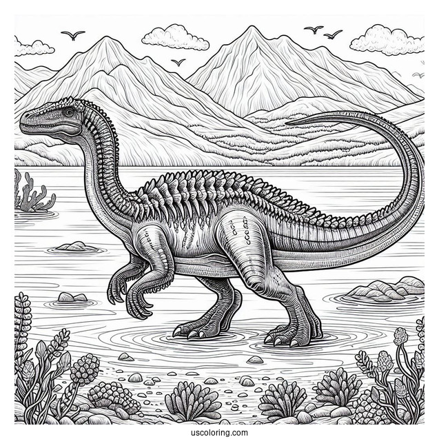 Basilosaurus Dinosaur On The Sea Floor