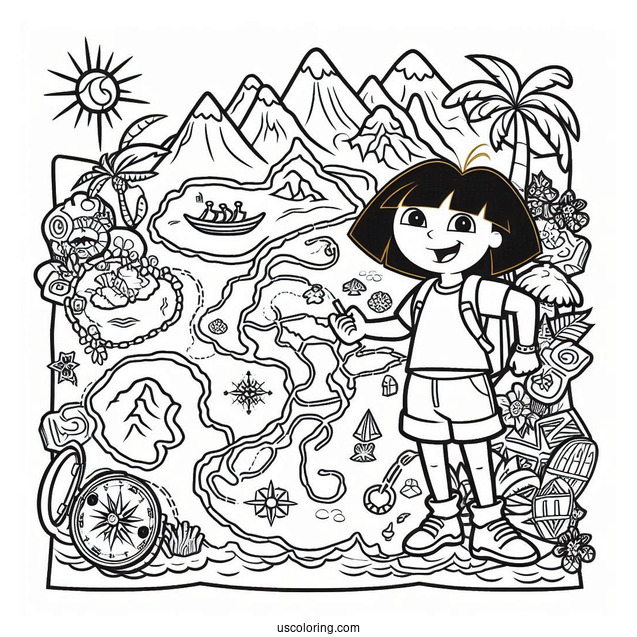 Coloring Sheet Of The Map