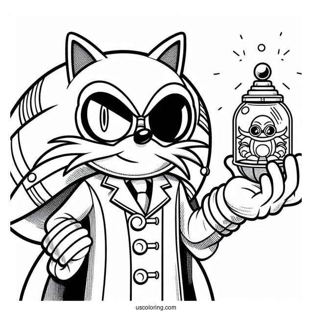 Doctor Ivo _Eggman_ Robotnik Coloring Page