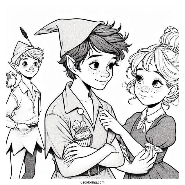 Darling Siblings With Peter Pan And Lost Boys