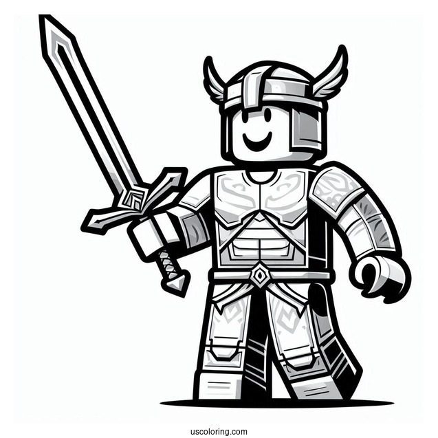 Roblox Guy With Minecraft Sword