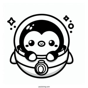 Octonauts Coloring Page Of Kawaii Peso Penguin