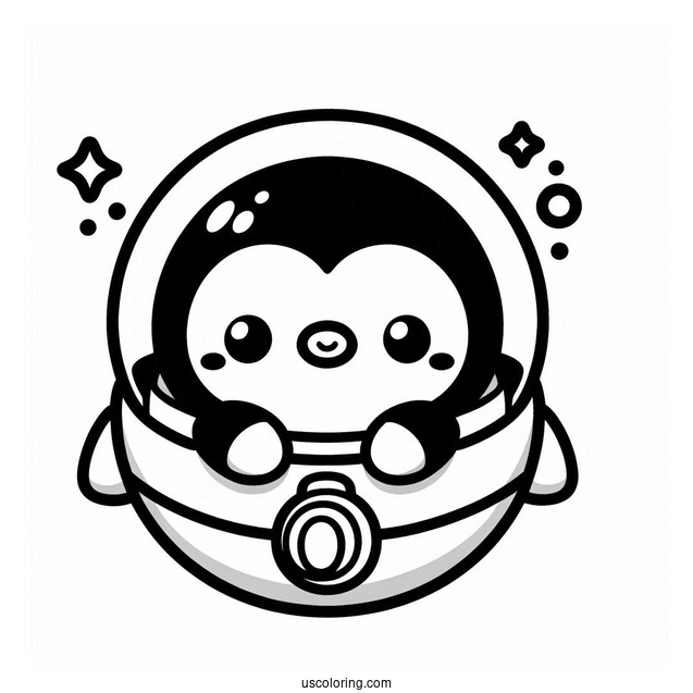 Octonauts Coloring Page Of Kawaii Peso Penguin