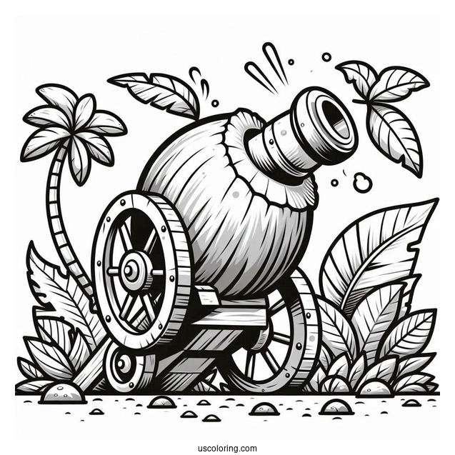Coconut Cannon To Color