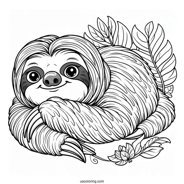 Sloth (Sid) From Ice Age Coloring Page