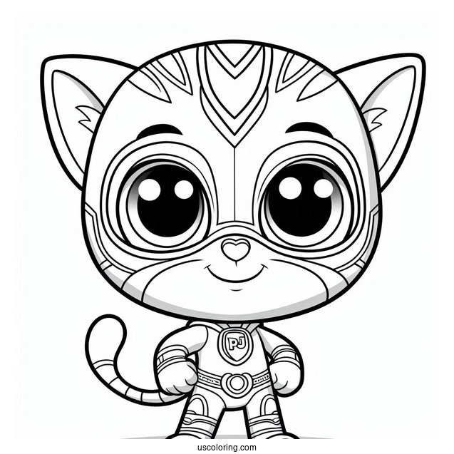 PJ Masks Coloring Page Of Munki Gu