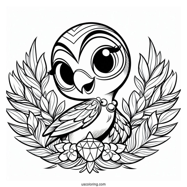 Rio Coloring Page Of Simple Blu And Jewel Coloring Page