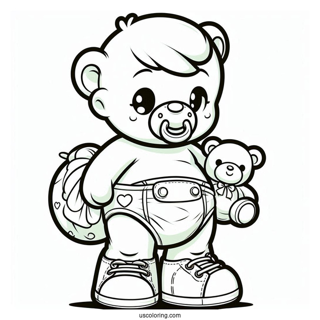 Baby Hulk Coloring Page