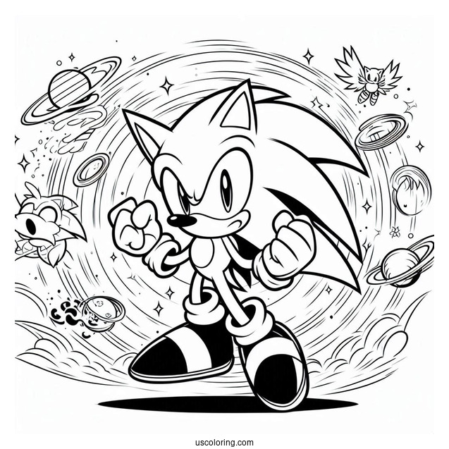 Sonic Exe Coloring Page Capturing Tails