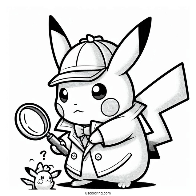 Detective Pikachu Examining Clue
