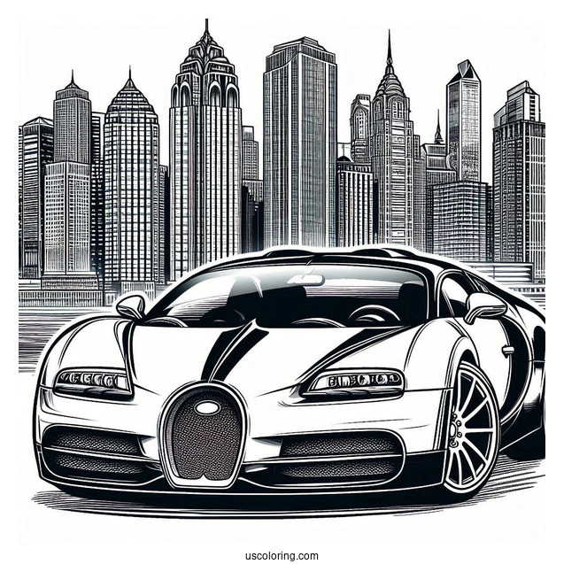 Bugatti Coloring Page Veyron Grand Sport Vitesse