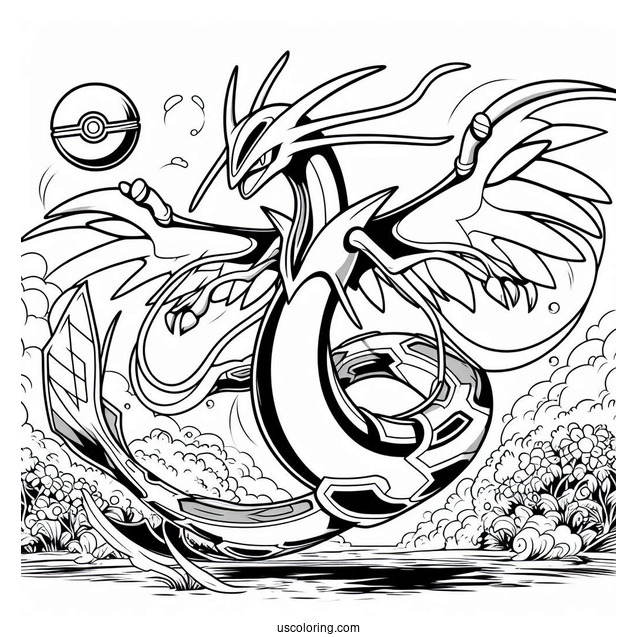 Rayquaza In Battle Mode