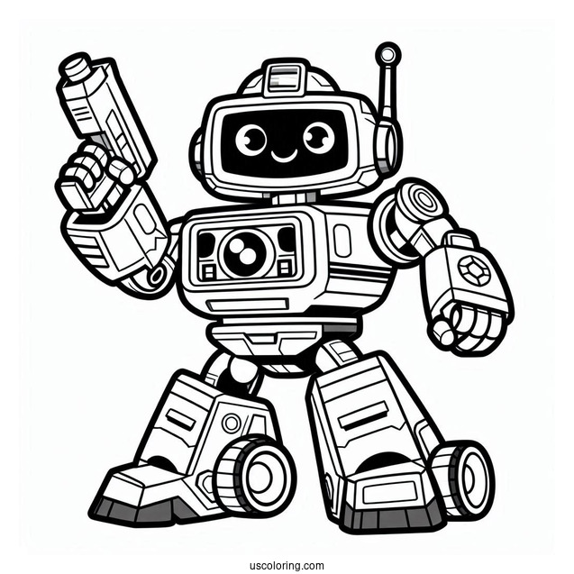 High Tide Rescue Bot Coloring Page For Kids