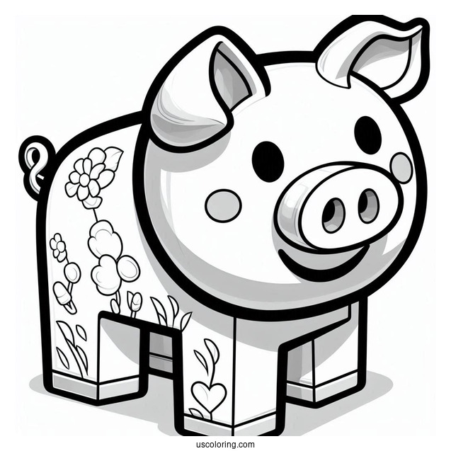 Roblox Piggy Coloring Sheet