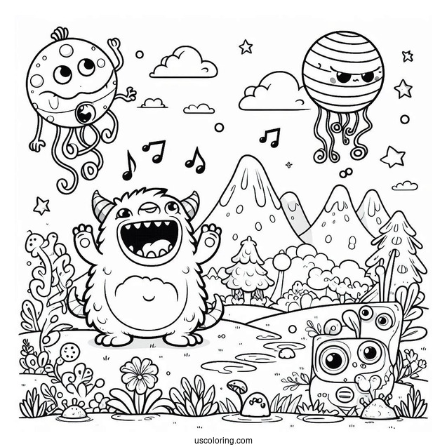 My Singing Monsters Coloring Page Of Playground
