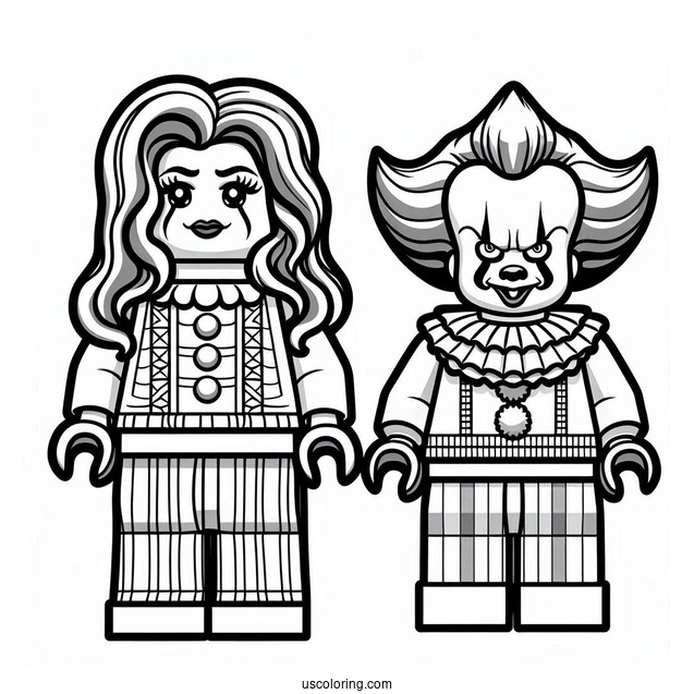 Lego Pennywise Coloring Sheet For Kids