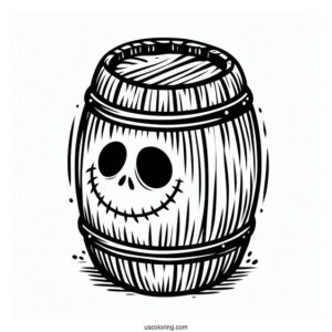 Easy Outline Of Barrel Coloring In