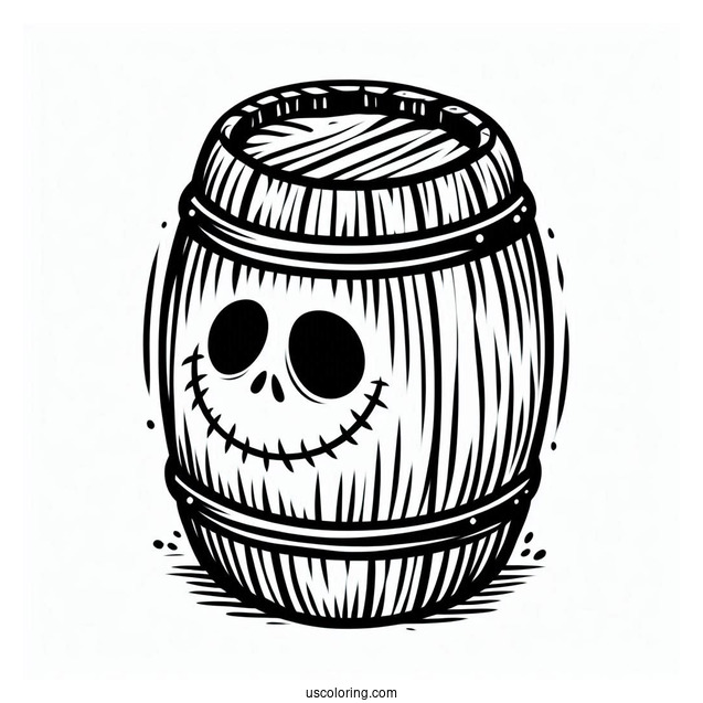Easy Outline Of Barrel Coloring In