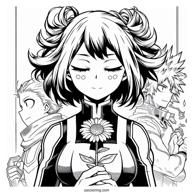 Mina Ashido My Hero Academia Coloring Page
