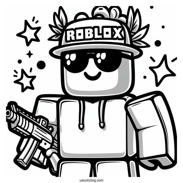 Mega Noob Coloring Page