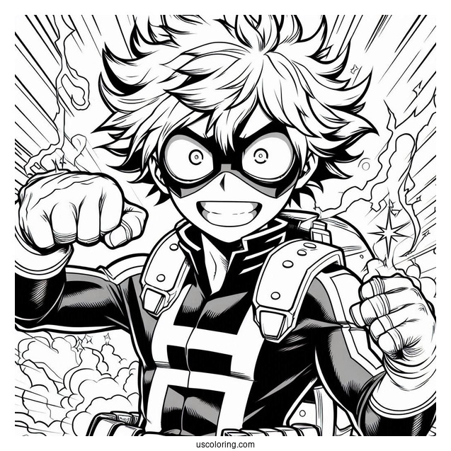 My Hero Academia Coloring Page The Movie Poster