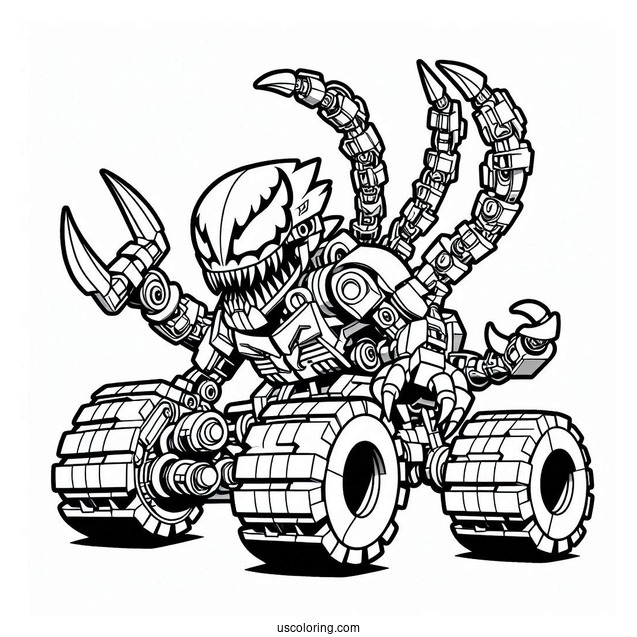 Lego Carnage Coloring Page For Preschoolers