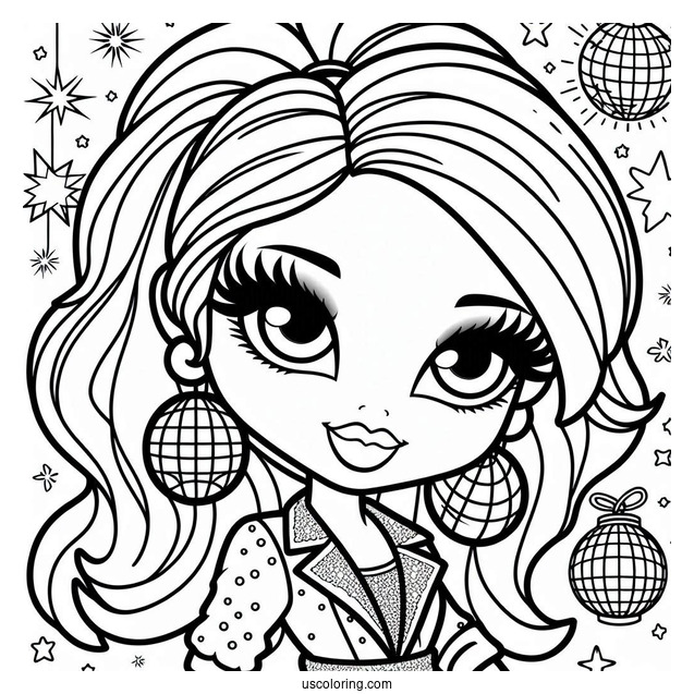 Coloring Page Of Bryce In Disco Club