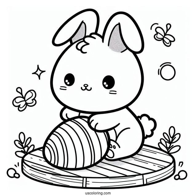 Sunny Bunnies Coloring Page Of Simple Hopper For Kids