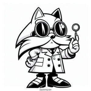 Doctor Ivo _Eggman_ Robotnik Coloring Page