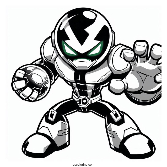 Ben 10 Coloring Page Of Gravattack With Ballweevil