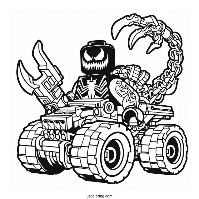 Lego Carnage Coloring Page For Preschoolers
