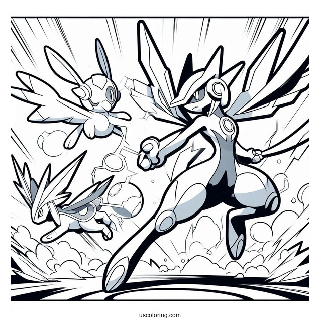 Latias And Latios Buster Purge Pokemon Card Coloring Sheet