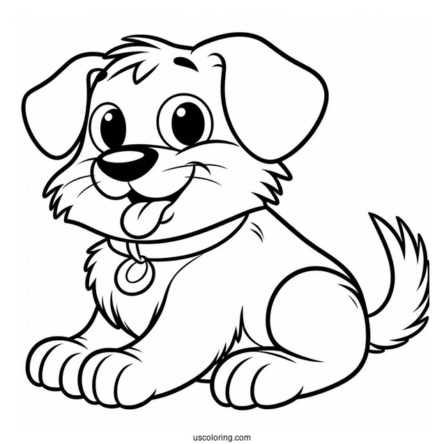 Simple Nickelodeon Coloring Page Of CatDog For Kids