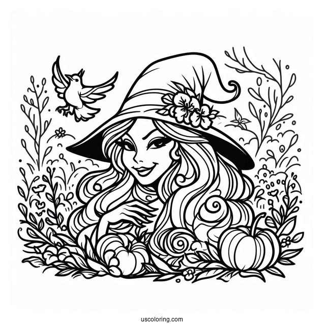 Coloring Page Of The Wicked Stepmother From Cinderella