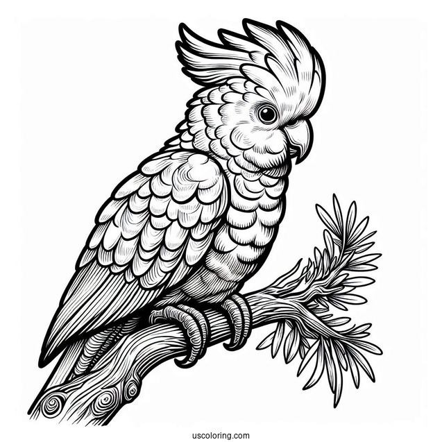 Australian Cockatoo To Color