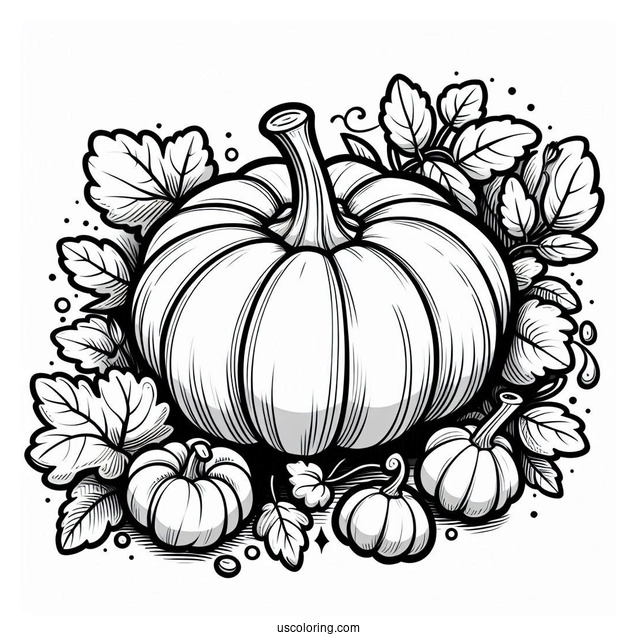 Squash Vegetable To Color