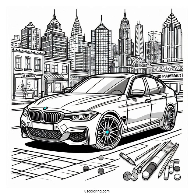 BMW Coloring Page