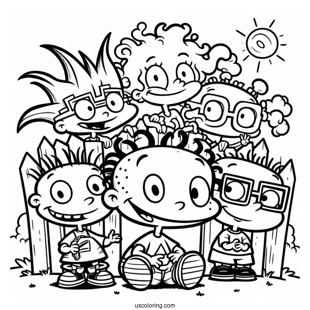 Nickelodeon Coloring Page Of Rugrats
