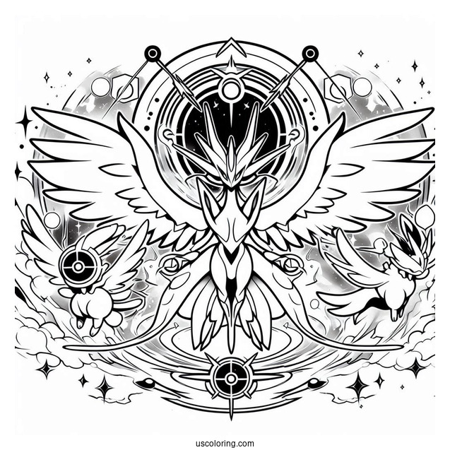 Arceus Trinity Charge Coloring Page