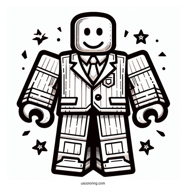 Roblox Logo Coloring Page For Kids
