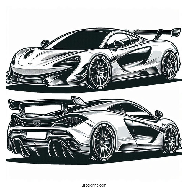 McLaren Coloring Page For Kids