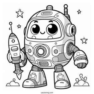 Octonauts Coloring Page Of Gup Z Giant Robot