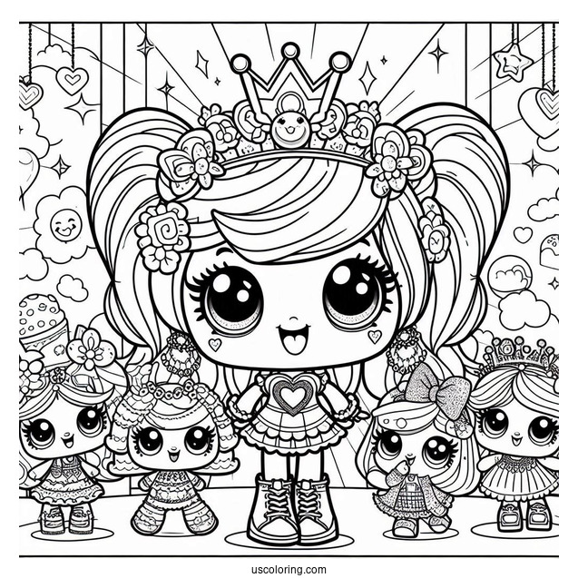 Coloring Page Of Shopkins Posters