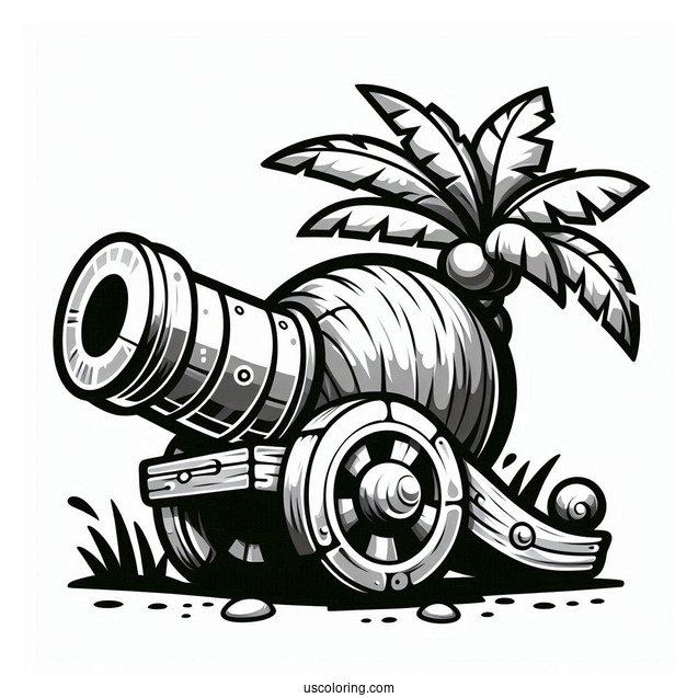 Coconut Cannon To Color