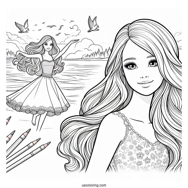 Barbie Movie Coloring page