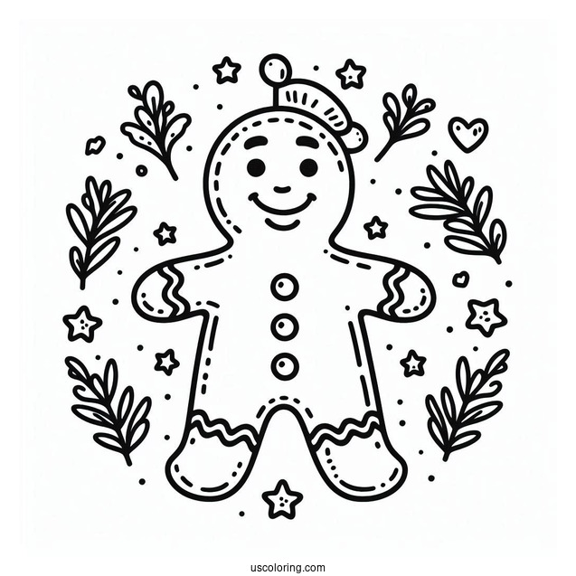 Gingerbread Man From Shrek To Color