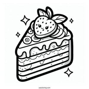 Nilla Slice Shopkins Coloring Page For Kids