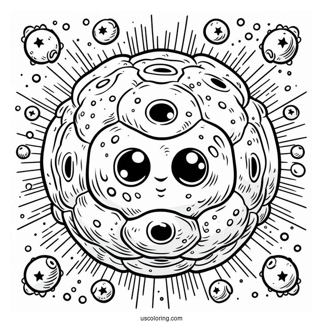 Detailed Coloring Page Of Cell