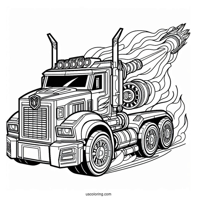 Transformers Rescue Bots Coloring Page Heatwave For Kids