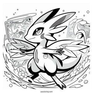 Latias And Latios Buster Purge Pokemon Card Coloring Sheet